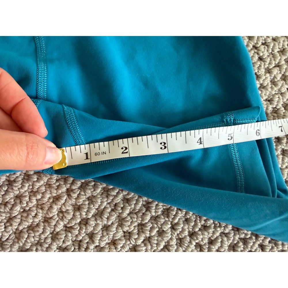 Lululemon Align High-Rise Short 6 Nulu Teal Blue Yoga Athletic Size 2 - Picture 6 of 7